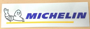 東洋マーク MICHELIN 大 抜き文字 ステッカー 耐水 R-1035