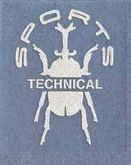 東洋マーク TECHNICAL SPORTS TSカブトムシ シルバー 転写 ステッカー 耐水 R-393（70mm×50mm）