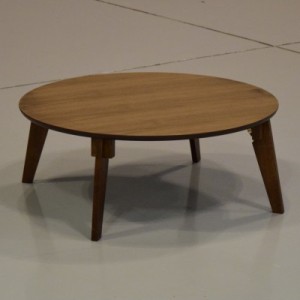 国産 ローテーブル 丸 ウォールナット オシャレな脚の円形テーブル 折り畳みで簡単にコンパクト収納可能 丸い座卓 折れ脚 ローテーブル 