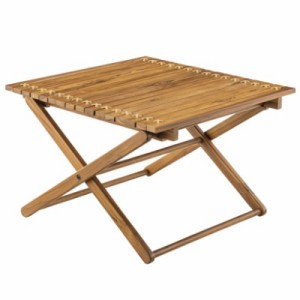 ローテーブル アウトドアテーブル ロールトップテーブル 天然木 本革 革 野外使用にも 可愛い 天然素材 パーツごと分離可能 コンパクト収