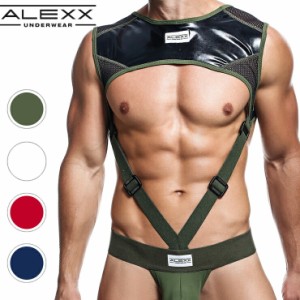 2022 ALEXX/COMBAT HARNESS 情熱 ハーネス パッション メッシュ パテントレザー ソフト素材 調整可能 セクシー ショー パーティー（下着