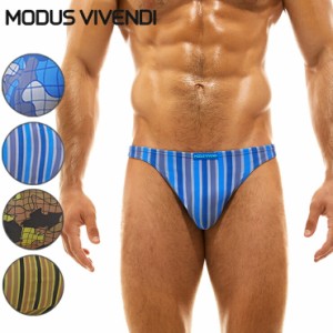 MODUS VIVENDI/STRAPPED CAMO LOW CUT 贅沢 ファッション カッコイイ 男性水着 ローライズ  高級素材 スイミング セクシー メンズ ビキニ