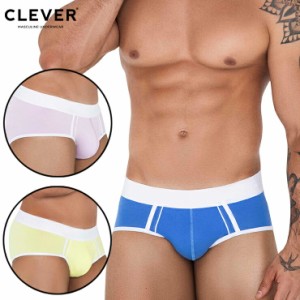 CLEVER TETHIS PIPING BRIEF クレバー ファッション 綿素材 インナー 高品質 立体フロント GYM ローライズ スポーツ ブリーフ