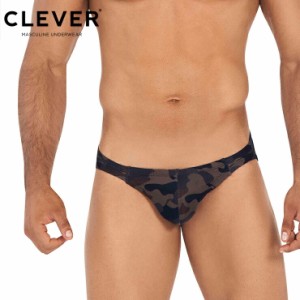 CLEVER /Origin Honesty Bikini Brief ファッション メンズ 男性インナー 高品質 セクシー カモフラージュ柄 透明素材 吸水速乾 スポーツ