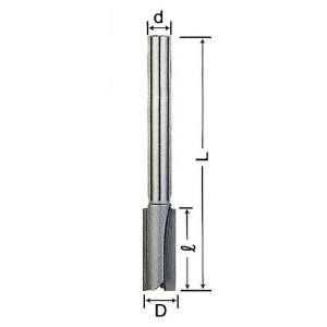 ライト精機:トリマー・ルータービット  TR-30 トリマー･ルータービット TR-30 呼称 12(2P)X12 商品名称 超硬ストレートビット(ルーター