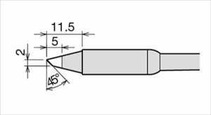 goot(グート)(太陽電機産業):替こて先 RX-85GAS用 RX-85HSRT-2BC こて先 RX-85GAS RX-852 RX-85HSRT-2BC 