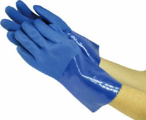 東和コーポレーション:ビニスター 塩化ビニール手袋 耐油ビニスターロング LL 656-2L 塩化ビニール手袋“耐油ビニスター”（抗菌防臭加工