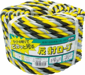 ユタカメイク:ロープ 反射標識万能パックロープ 12φ×30m ヒョウシキ YBH1230 反射標識ロープ 反射標識万能パック ヒョウシキ(1巻) YBH1