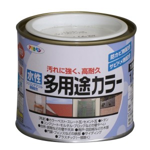 アサヒペン:水性多用途カラー 1/5L クリア 4970925460448 塗料 ペンキ 水性多用途 水性多用途カラー 4970925460448 