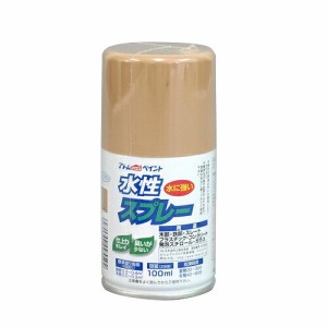 アトムハウスペイント:水性スプレー 100ML コルク 4971544095592 ガラス 木 プラスティック 発泡スチロール 鉄 ガンプラ