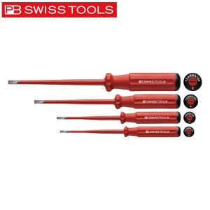 PB SWISS TOOLS(PBスイスツールズ):5538.SL エレクトロ絶縁スリムドライバーセット 5538SL 絶縁ドライバー ドライバーセット ドライバー 