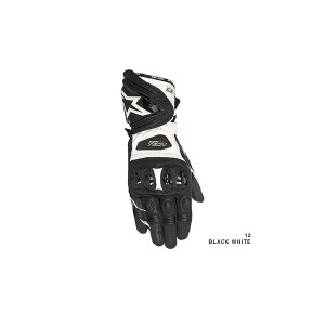 アルパインスターズ:SUPERTECH GLOVE 12 BLACK WHITE M - alpinestars アルパインスターズグローブ春夏秋 