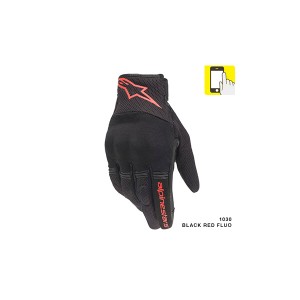 アルパインスターズ:COPPER GLOVE 1030 BLACK RED FLUO M - alpinestars アルパインスターズグローブ夏 