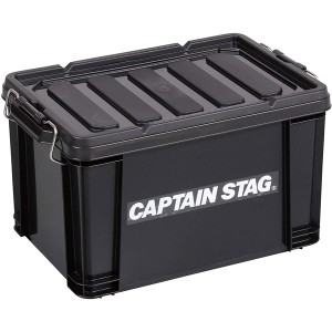 【14時迄当日出荷】 CAPTAIN STAG（キャプテンスタッグ）:コンテナボックス No25 (ブラック) UL-1050 アウトドア キャンプ キャプテンス