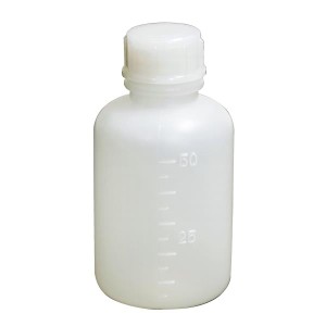 新潟精機:ポリ細口ビン 50ml BT-50 理化学 容器 溶液 50ml BT-50 