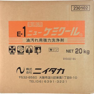 ニイタカ:ニューケミクール (E-1) 20kg 230102【メーカー直送品】 油汚れ アルカリ 無リン 厨房 強力 洗浄剤 希釈 230102 