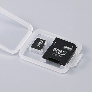 サンワサプライ: メモリーカードクリアケース（microSDカード用・6個セット）  FC-MMC10MICN 