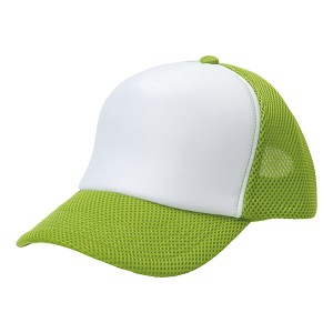 AITOZ(アイトス):アメリカンラッセルキャップ(3200) AZ-66318 フロント部ホワイト ラッセルメッシュ キャップ 帽子 安い イベント