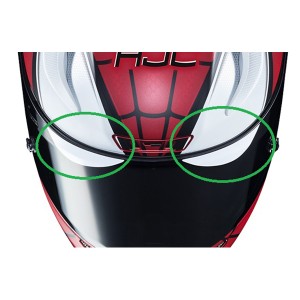 HJC Helmets:RPHA11用付属シールドステッカー：2ペア SPIDER MAN ONE SIZE HJP21999991 RPHA11用シールドステッカー SPIDER MAN