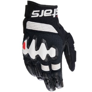 アルパインスターズ:HALO LEATHER GLOVES 12 BLACK WHITE S - アルパインスターズ HALO グローブ　レザー