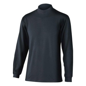 おたふく手袋:BT サーモ ハイネックシャツ ブラック JW-149 L 暖かい ハイネック オタフク 発熱 シャツ 裏起毛 L 