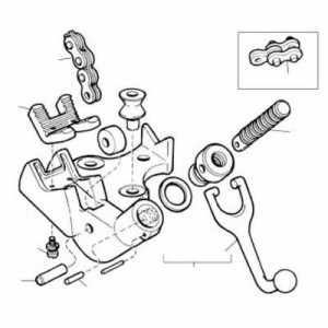 Ridge Tool Company:E-1616-X スクリュー,ワッシャー F/BC-210 92615 トップスクリューチェーンバイス用パーツ スクリュー，ワッシャー  