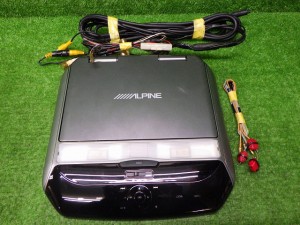 アルパイン　TMX-R1100　10.2インチ　フリップダウンモニター　リモコン欠品　240410009