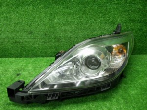 【中古】マツダ　CREW　プレマシー　後期　左ヘッドライト　HID　レベ付き　刻印4　200808036 中古 車 パーツ 中古パーツ 中古部品 カス