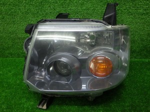 三菱 ミツビシ H82W EKスポーツ 左ヘッドライト HID レベ付 P6537 240516015