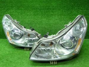 日産　V36　NV36　スカイライン　A　前期　ヘッドライト　左右　キセノン　HID　100-63861　240402040