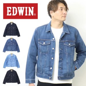 大きいサイズ EDWIN エドウィン ベーシック Gジャン デニムジャケット ジージャン デニム メンズ トップス ジーンズ トラッカージャケッ