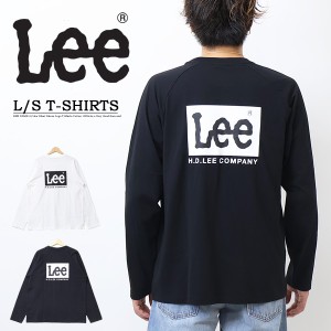 Lee リー ロゴ刺繍 バックプリント 長袖 Tシャツ メンズ レディース ユニセックス ロゴTシャツ プリントＴシャツ ロンT 送料無料 LT3091