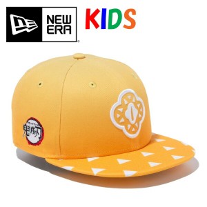 NEW ERA ニューエラ キッズサイズ YOUTH 9FIFTY 鬼滅の刃 我妻善逸 鍔 キャップ 帽子 ジュニア 950 子供用 12864394 イエローグラデーシ