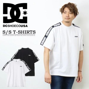 DC SHOES ディーシーシュー ロゴラインテープ 半袖 Tシャツ ドロップショルダー ビッグシルエット ユニセックス DST221038