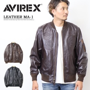 AVIREX アヴィレックス MA-1 レザージャケット トップガン シープレザー 革ジャン メンズ ライトアウター ブルゾン アビレックス 送料無