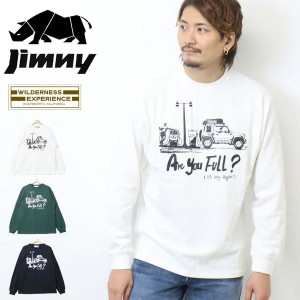 SUZUKI スズキ JIMNY ジムニー WILDERNESS EXPERIENCE コラボTシャツ ガソリンイラスト プリント 長袖Tシャツ 長T ロンT メンズ レディー