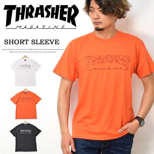 SALE セール THRASHER スラッシャー ロゴプリント 半袖 Tシャツ マークゴンザレス TH91309