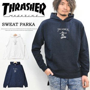 THRASHER スラッシャー ロゴプリント スウェットパーカー 裏毛スウェット TH8528PL