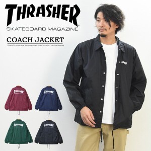 THRASHER スラッシャー ロゴプリント コーチジャケット マグロゴ ナイロンジャケット ライトアウター TH8901C