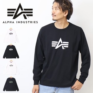 ALPHA INDUSTRIES アルファ インダストリーズ ロゴプリント 長袖 Tシャツ A-MARK プリントTシャツ メンズ TC1590