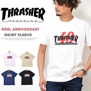 SALE セール THRASHER スラッシャー 40周年 ロゴプリント 半袖Tシャツ TH91297