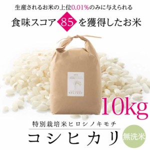 特別栽培コシヒカリ　ヒロシノキモチ　無洗米１０kg【送料無料】