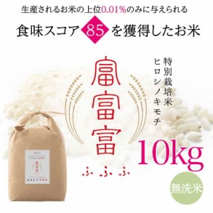 富山ブランド米　富富富　ヒロシノキモチ　無洗米１０kg【送料無料】