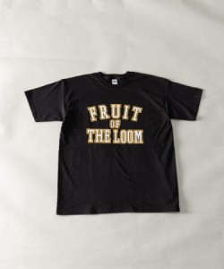 FRUIT OF THE LOOM UNISEX カレッジロゴプリント ショートスリーブTシャツ