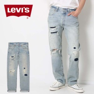 Levi's リーバイス 501 ストレート ジーンズ ライトインディゴ WORN IN メンズ ブランド 005013376 501 デニム ジーパン ダメージデニム 