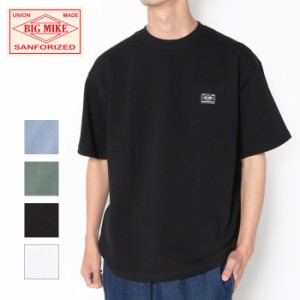 BIG MIKE ビッグマイク ヘビーワイド サングラスポケット S/S Tシャツ 102328520 半袖 メンズ ブランド 9オンス ヘビーウエイト アメカジ