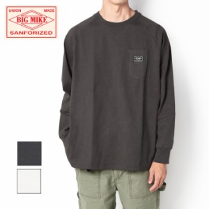 BIG MIKE ビッグマイク 10オンス サングラス スリーポケット 長袖 Ｔシャツ 102438711 ロンT メンズ トップス ビックマイク アメカジ ポ