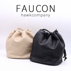 Hawk Company ホークカンパニー リバーシブル 巾着 バッグ 3267 レディース キレイ 大人 落ち着き 革 皮 牛革 合成皮革 レザー キャンバ