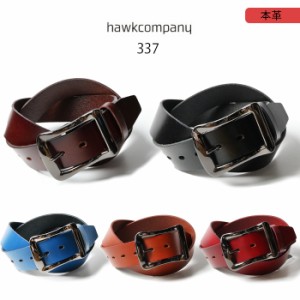 HawkCompany ホークカンパニー h.k.c. ブラックメタルバックル レザー ベルト LEATHER BELT [Lot/337] メンズ プレゼント シンプル 大人 