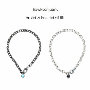 HawkCompany ホークカンパニー h.k.c. アンクレット ＆ ブレスレット [Lot/6169] シルバー ブラック シルバーアクセサリー メンズ レディ